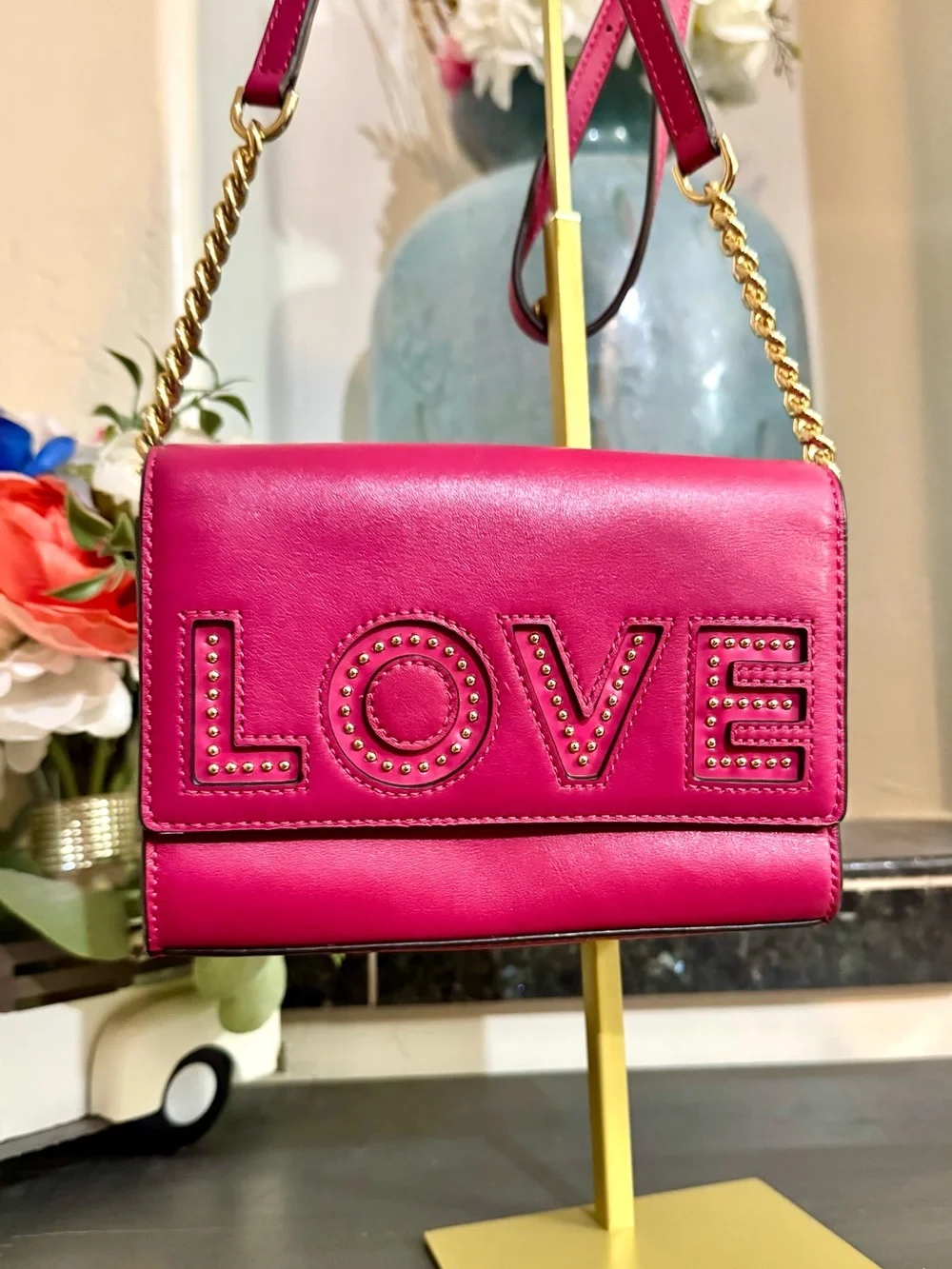 Michael Kors Ruby Clutch convertible crossbody - Ultra Pink EUC ($168+tax)